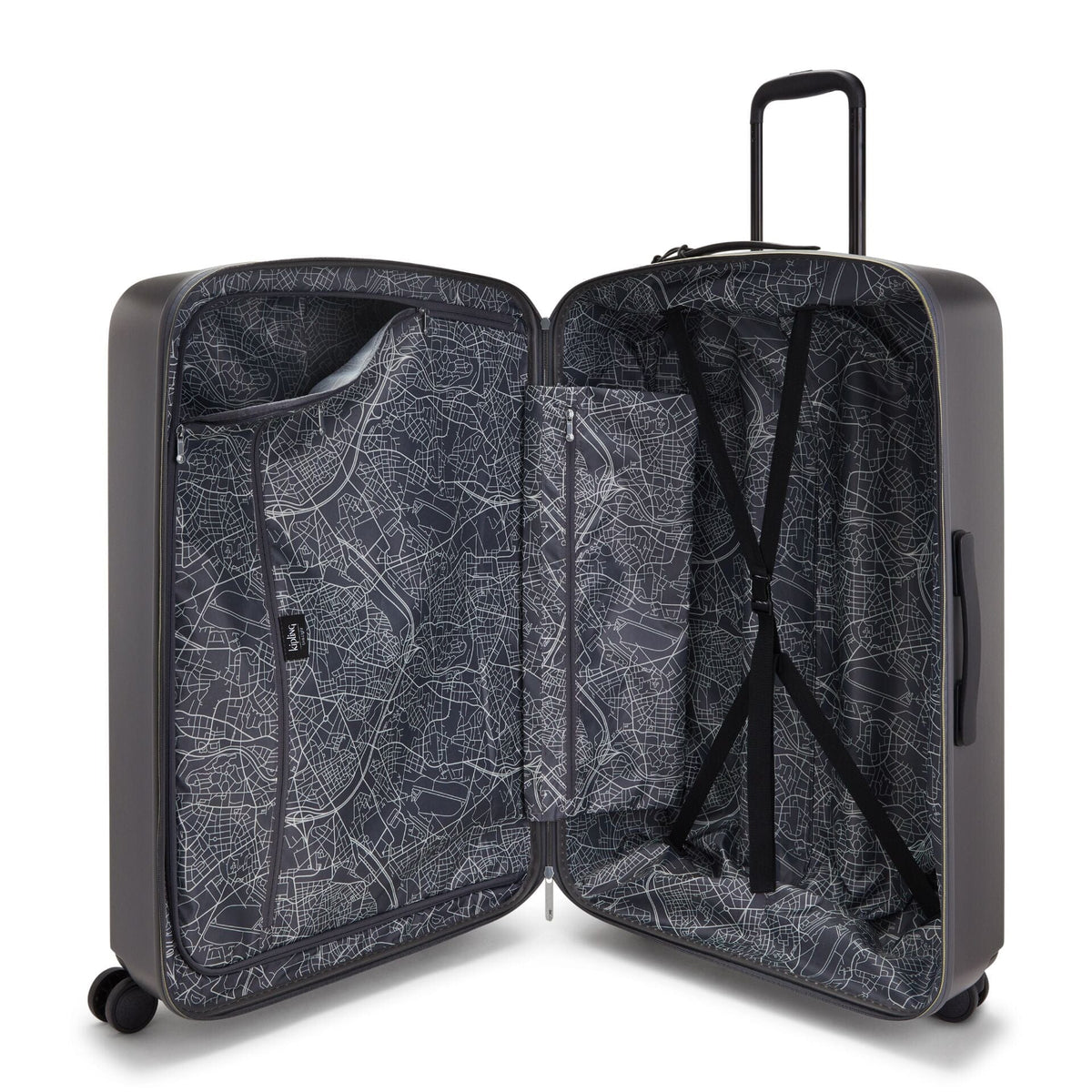 KIPLING-Curiosity L-Large wheeled luggage-Marble Grey-I4295-Z15