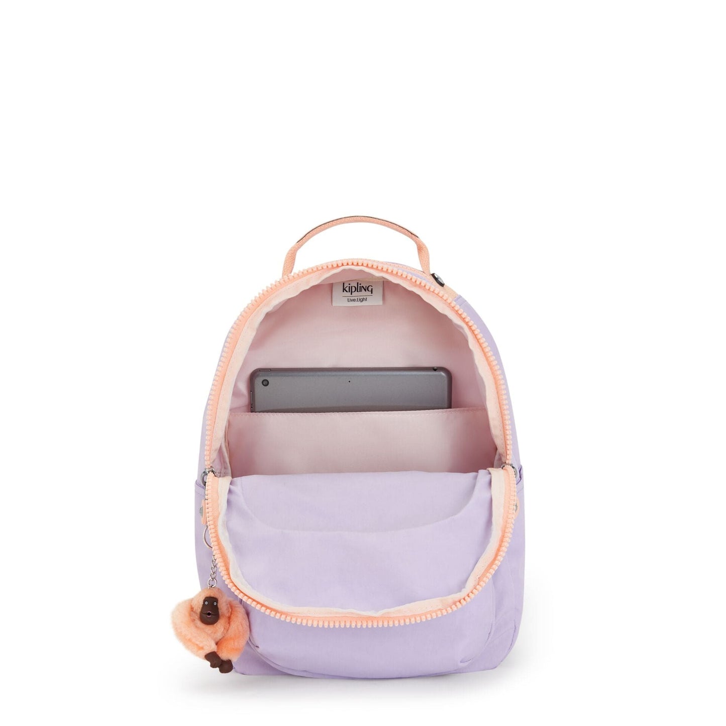 Kipling-Seoul S-Small Backpack With Tablet Protection-Endless Lila Combo-I4345-1Pu