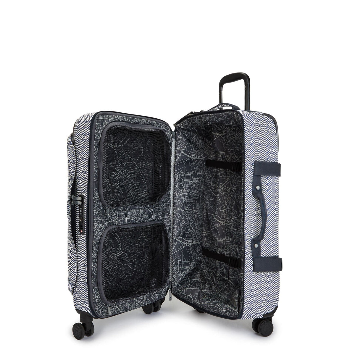 KIPLING-Spontaneous M-Medium wheeled luggage-Urban Chevron-I4556-V44
