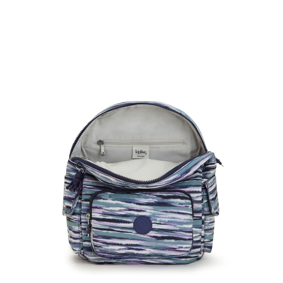 KIPLING-City Pack S-Small backpack-Brush Stripes-I4581-W66