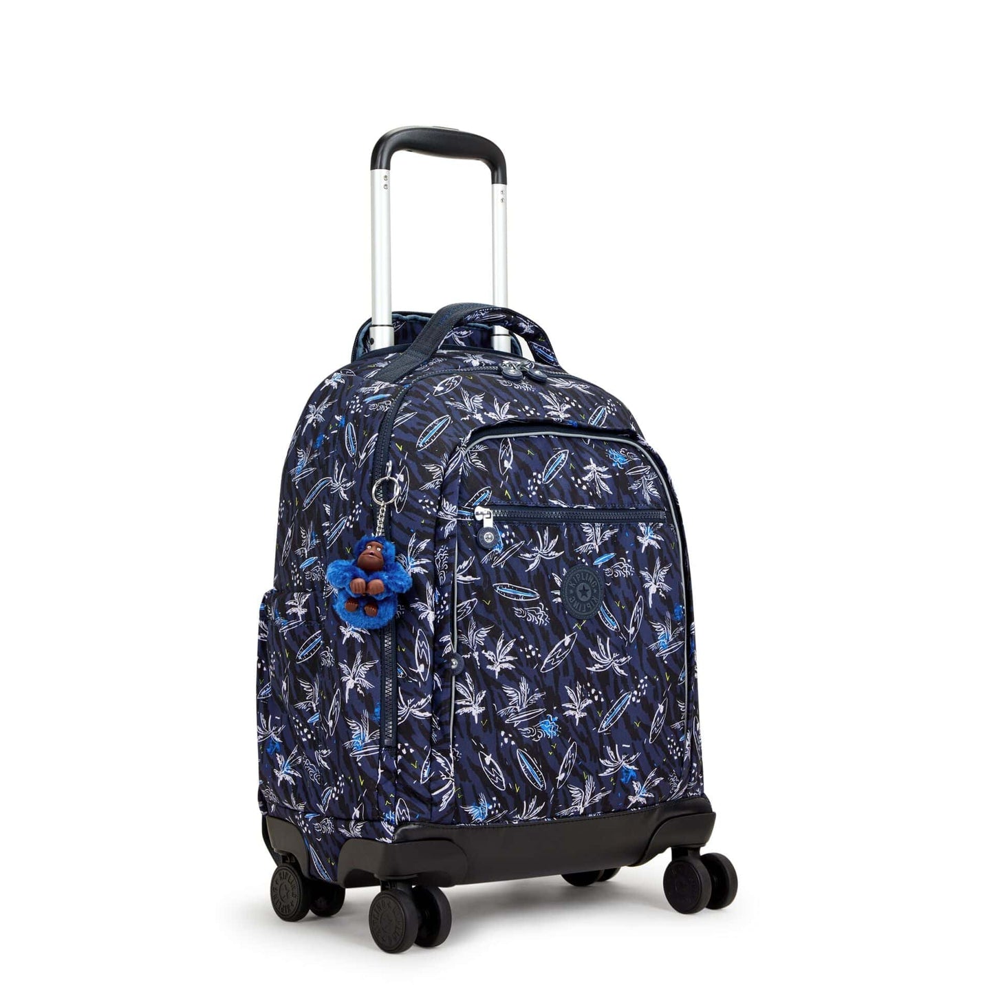 Kipling-New Zea-Large Wheeled Backpack (With Laptop Protection)-Surf Sea Print-I4674-Y70