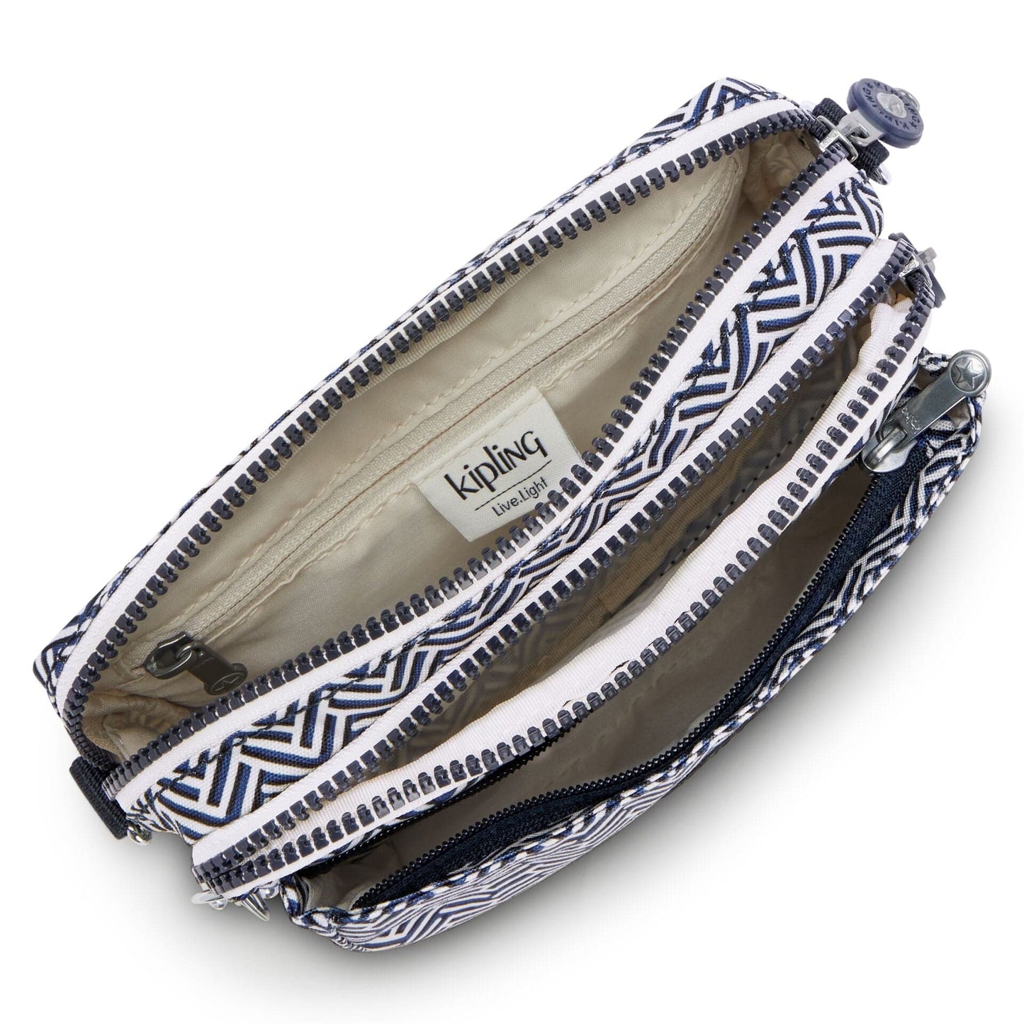 KIPLING-Abanu Multi-Small crossbody convertible to waistbag (with removable straps)-Urban Chevron-I4706-V44