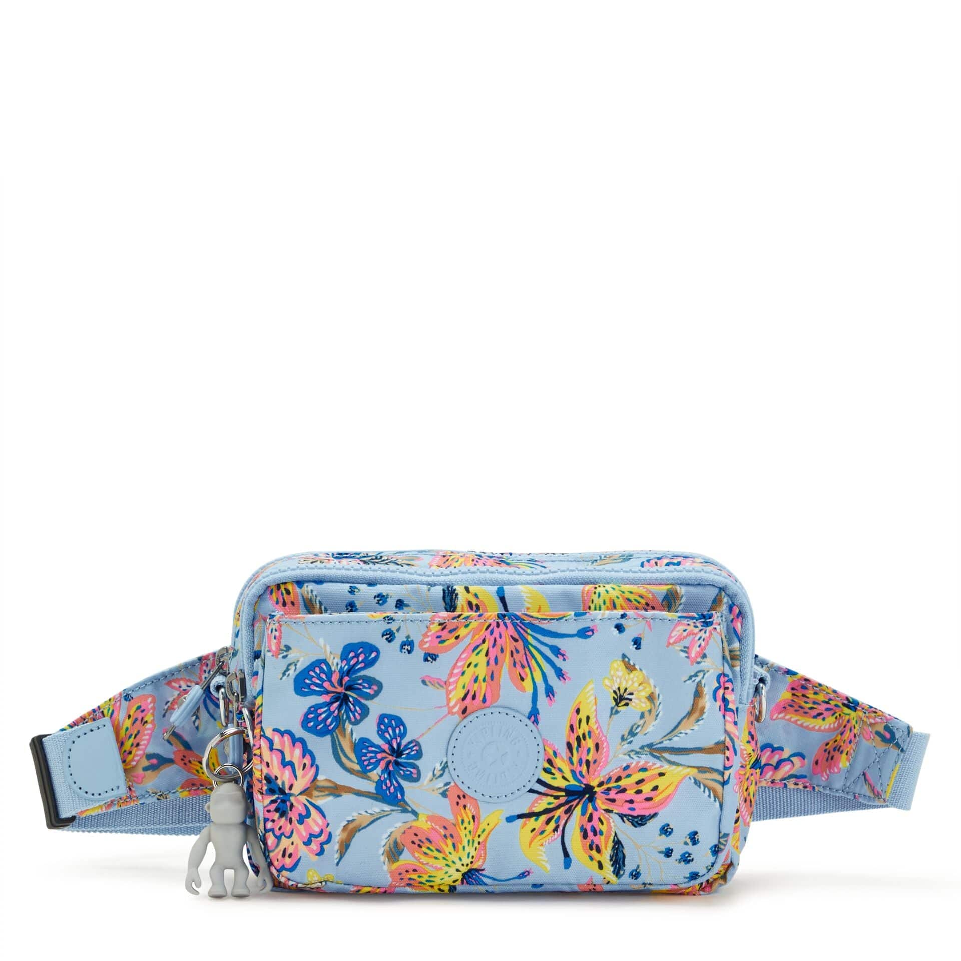 KIPLING-Abanu Multi-Small crossbody convertible to waistbag (with removable straps)-Wild Flowers-I4706-X91