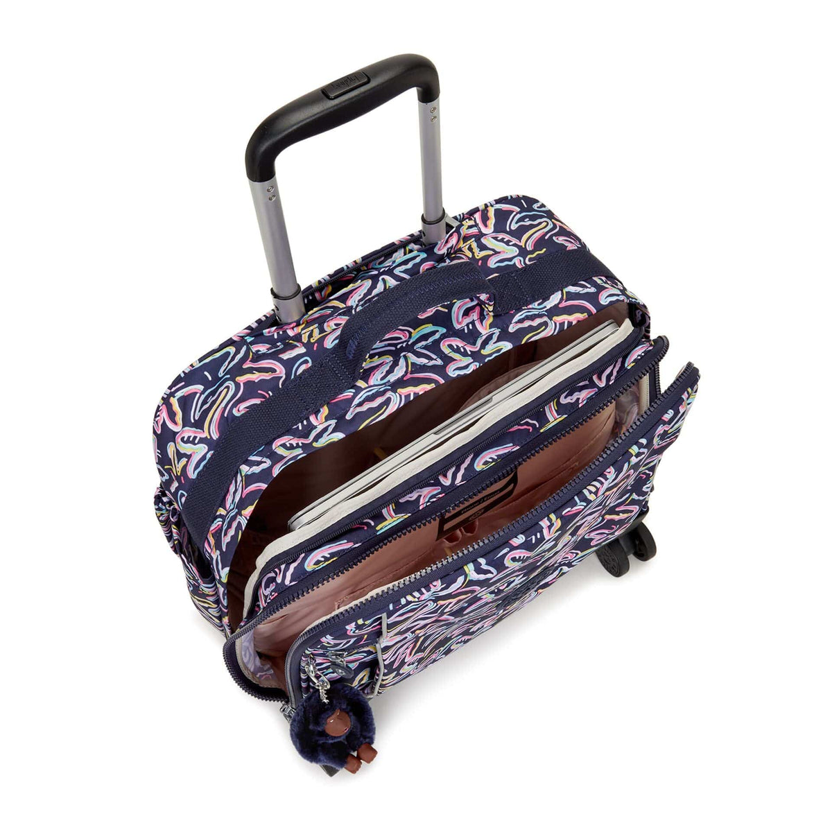 Kipling-New Storia-Large Wheeled Bag-Palm Fiesta Print-I4847-3Mc