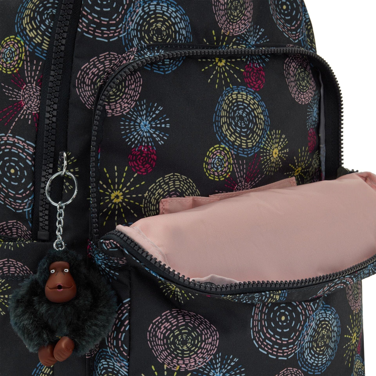 KIPLING-SEOUL-LARGE BACKPACK-Homemade Stars-I4851-U24