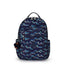 Kipling-Seoul-Large Backpack With Padded Laptop Compartment-Fun Ocean Print-I4851-W92