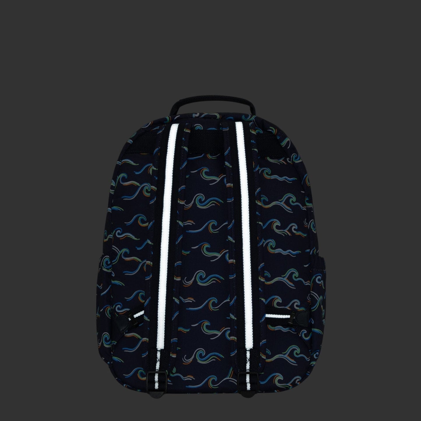 Kipling-Seoul-Large Backpack With Padded Laptop Compartment-Fun Ocean Print-I4851-W92