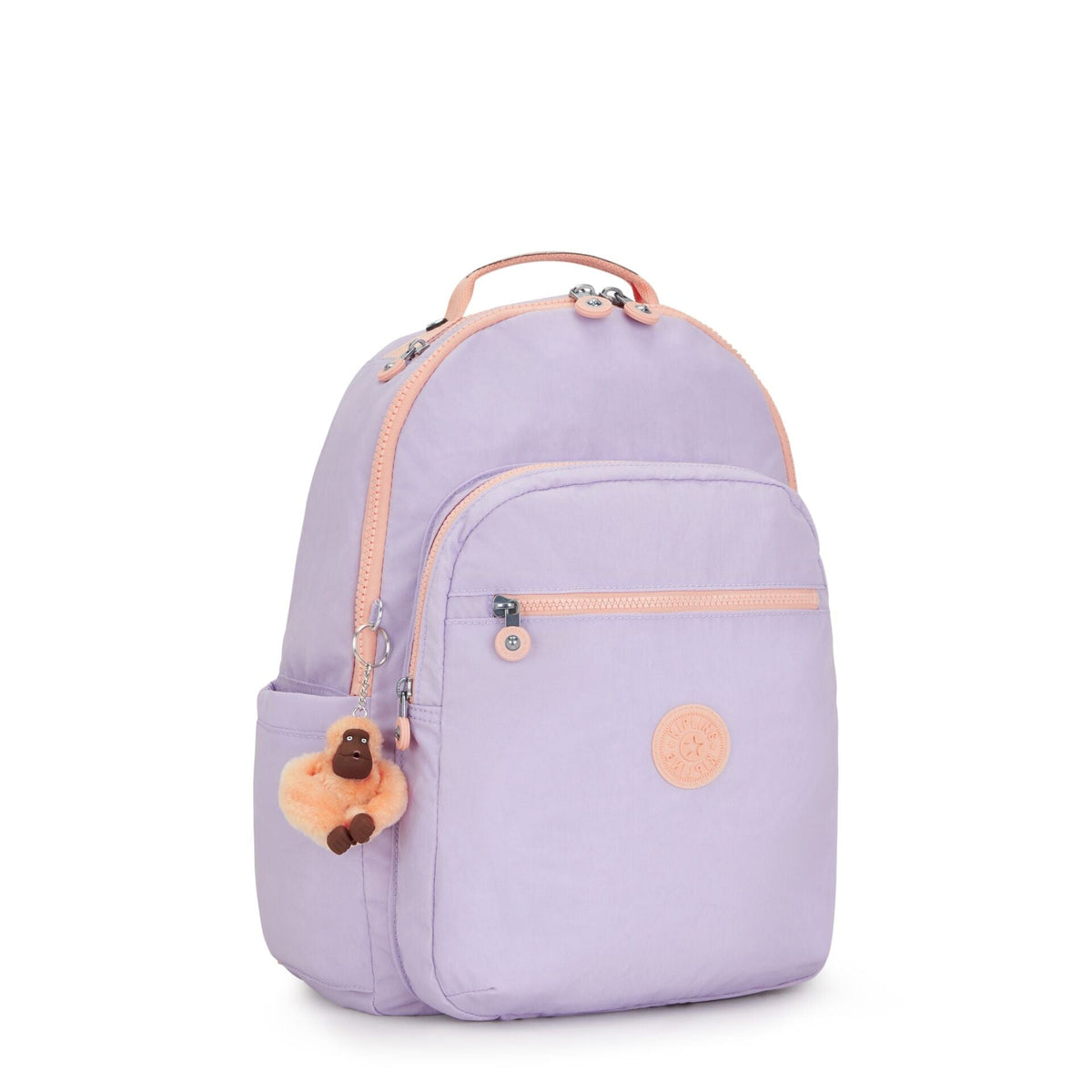 Kipling-Seoul-Large Backpack With Padded Laptop Compartment-Endless Lila Combo-I5140-1Pu