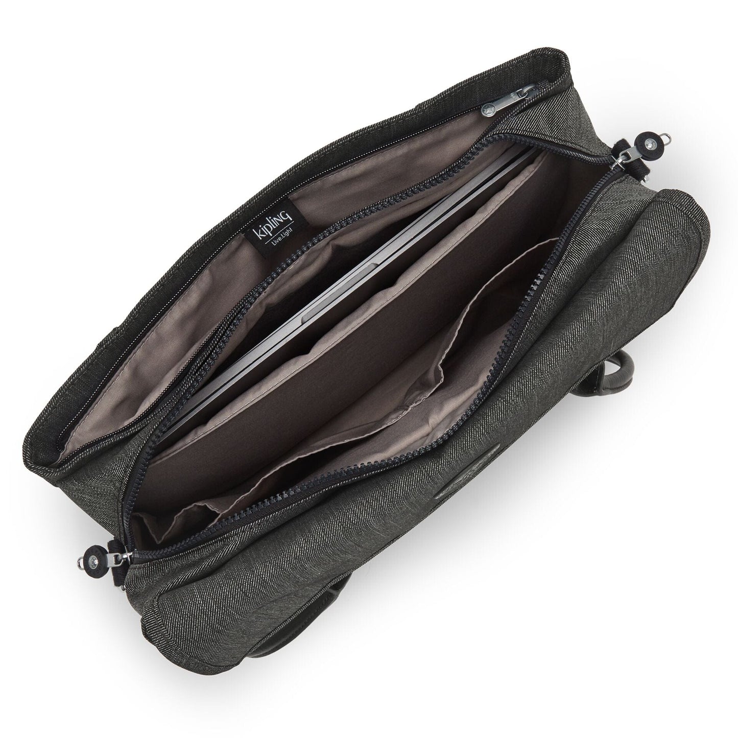 KIPLING-SUPERWORKER S-Small Working Bag (With Removable Shoulderstrap)-Black Peppery-I5158-78S