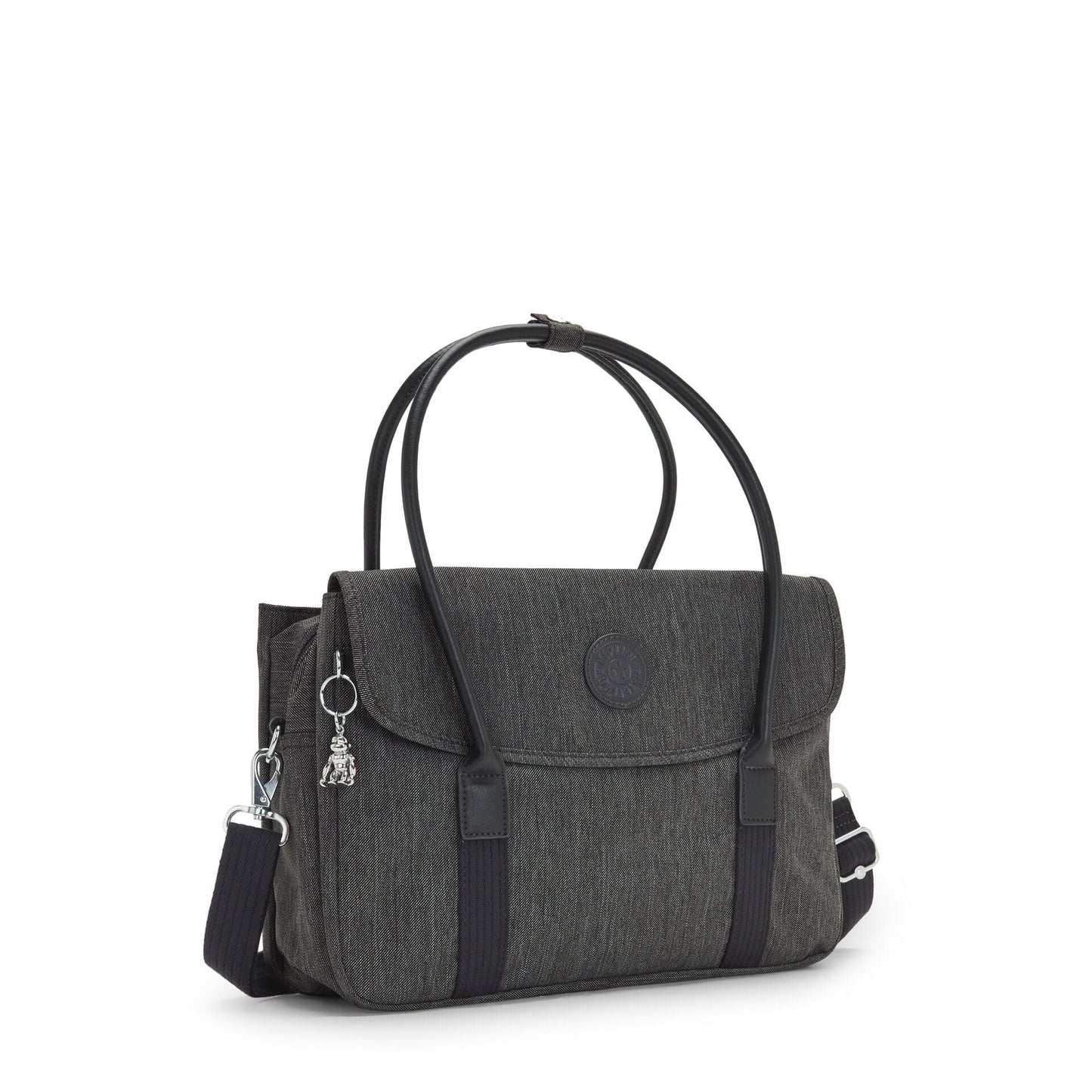 KIPLING-SUPERWORKER S-Small Working Bag (With Removable Shoulderstrap)-Black Peppery-I5158-78S