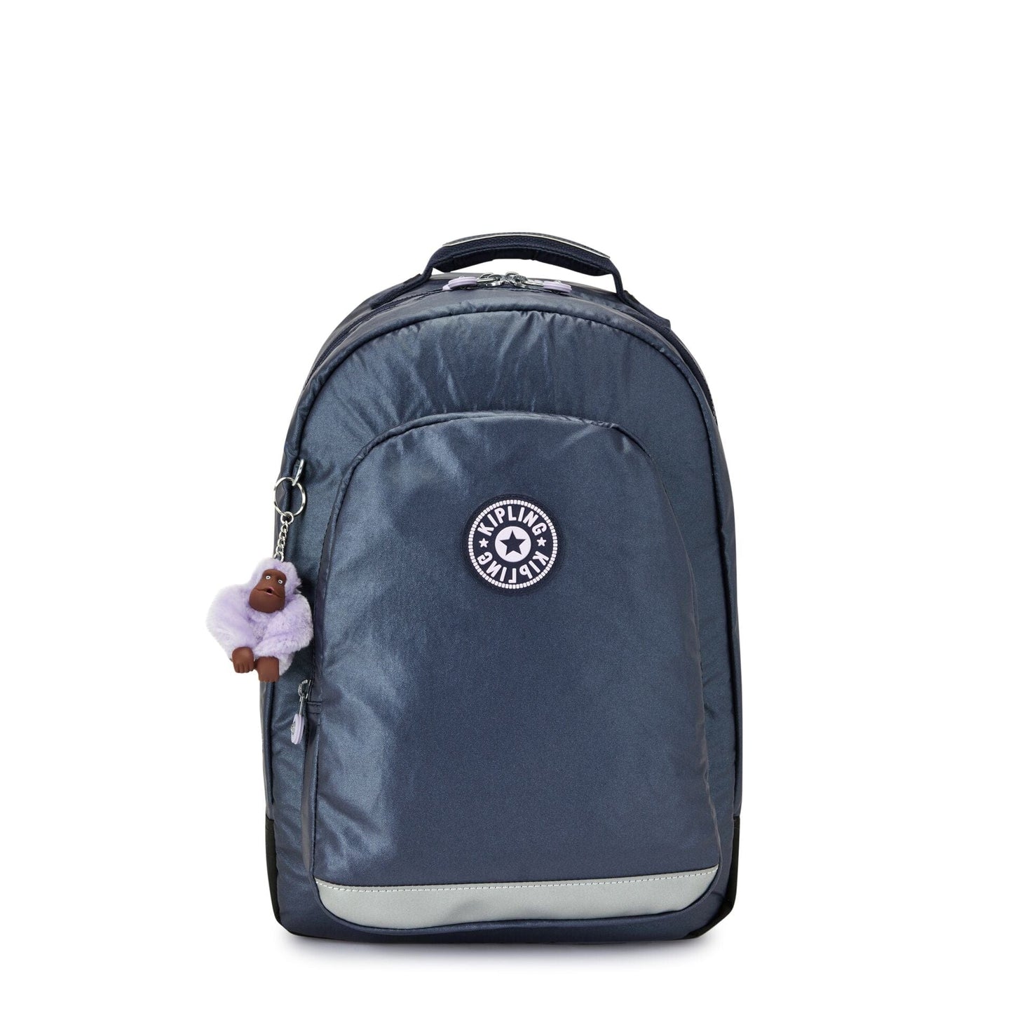 KIPLING-Class Room-Large backpack with laptop protection-Admiral Bl Metallic-I5213-7SP