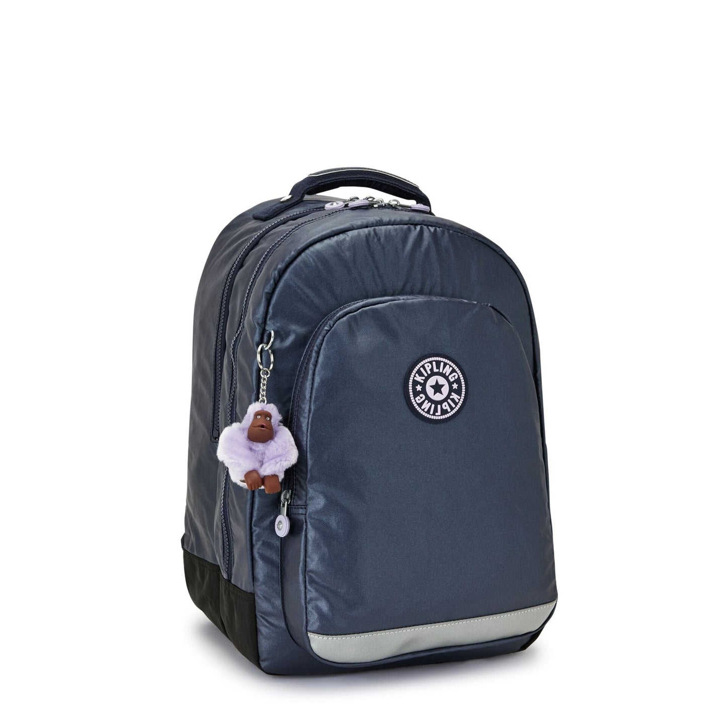 Kipling-Class Room-Large Backpack With Laptop Protection-Admiral Bl Metallic-I5213-7Sp