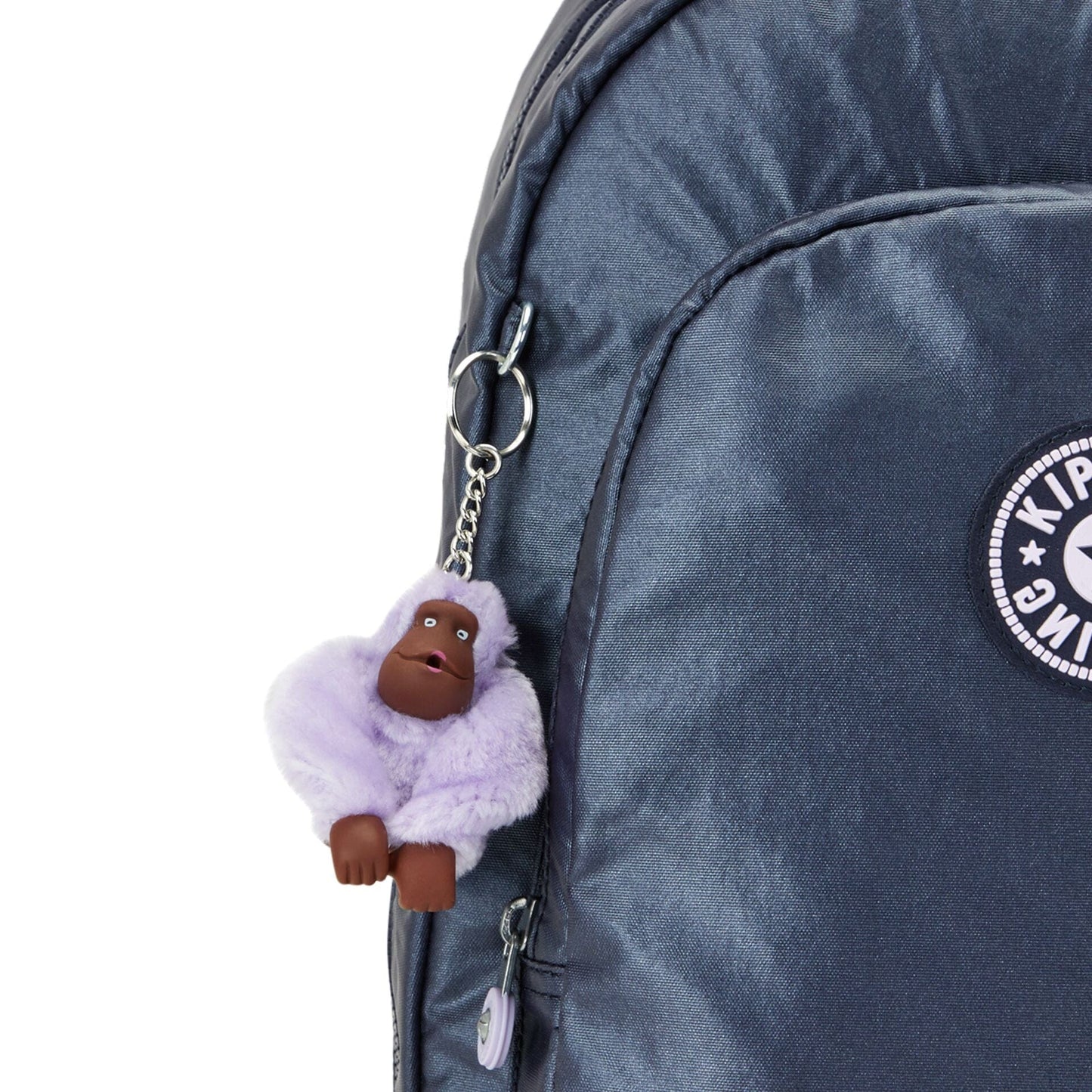 Kipling-Class Room-Large Backpack With Laptop Protection-Admiral Bl Metallic-I5213-7Sp