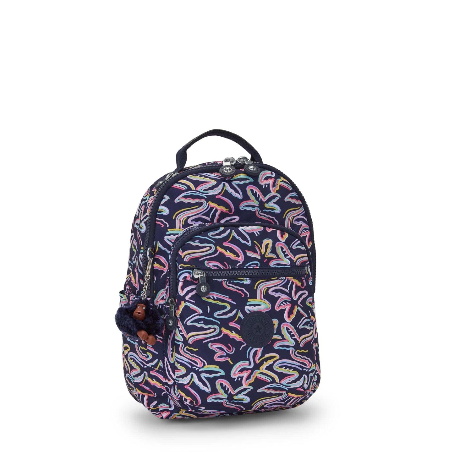 Kipling Seoul S Palm Fiesta Print Small Backpack C2I5357-3MC