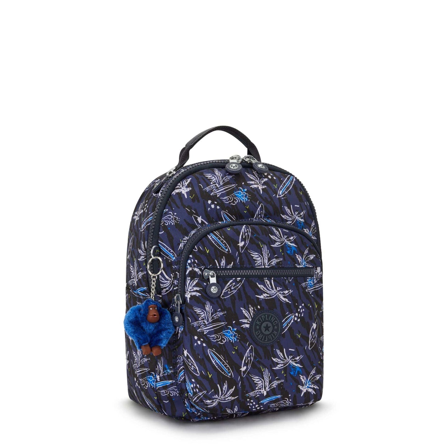 Kipling-Seoul S-Small Backpack With Tablet Compartment-Surf Sea Print-I5357-Y70