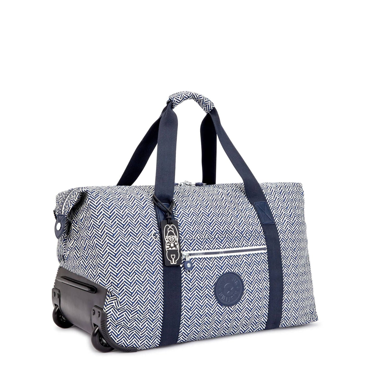 KIPLING-Art On Wheels M-Medium wheeled carry-on-Urban Chevron-I5462-V44