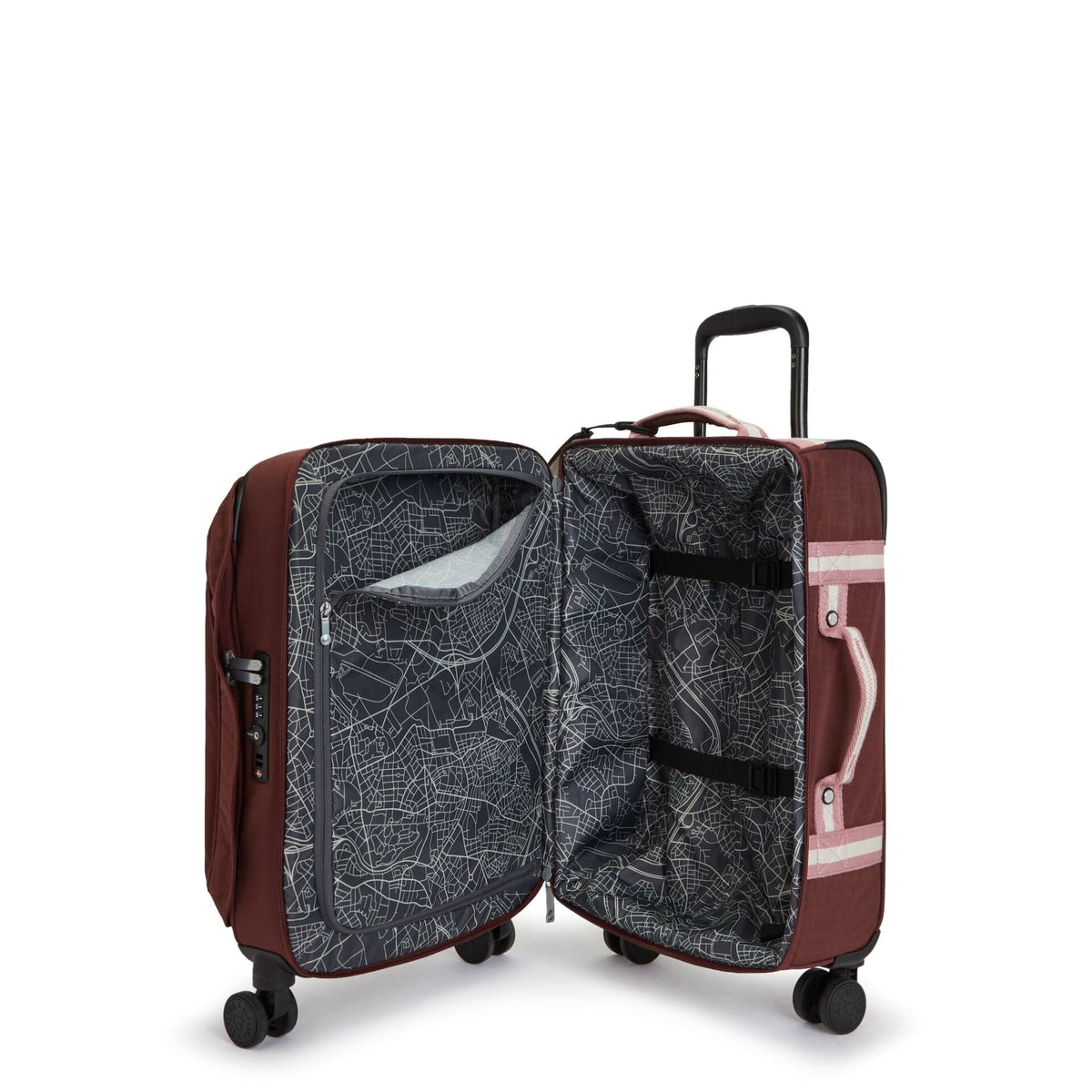 KIPLING-Spontaneous S-Small cabin size wheeled luggage-Mahogany Bl-I5508-Z00