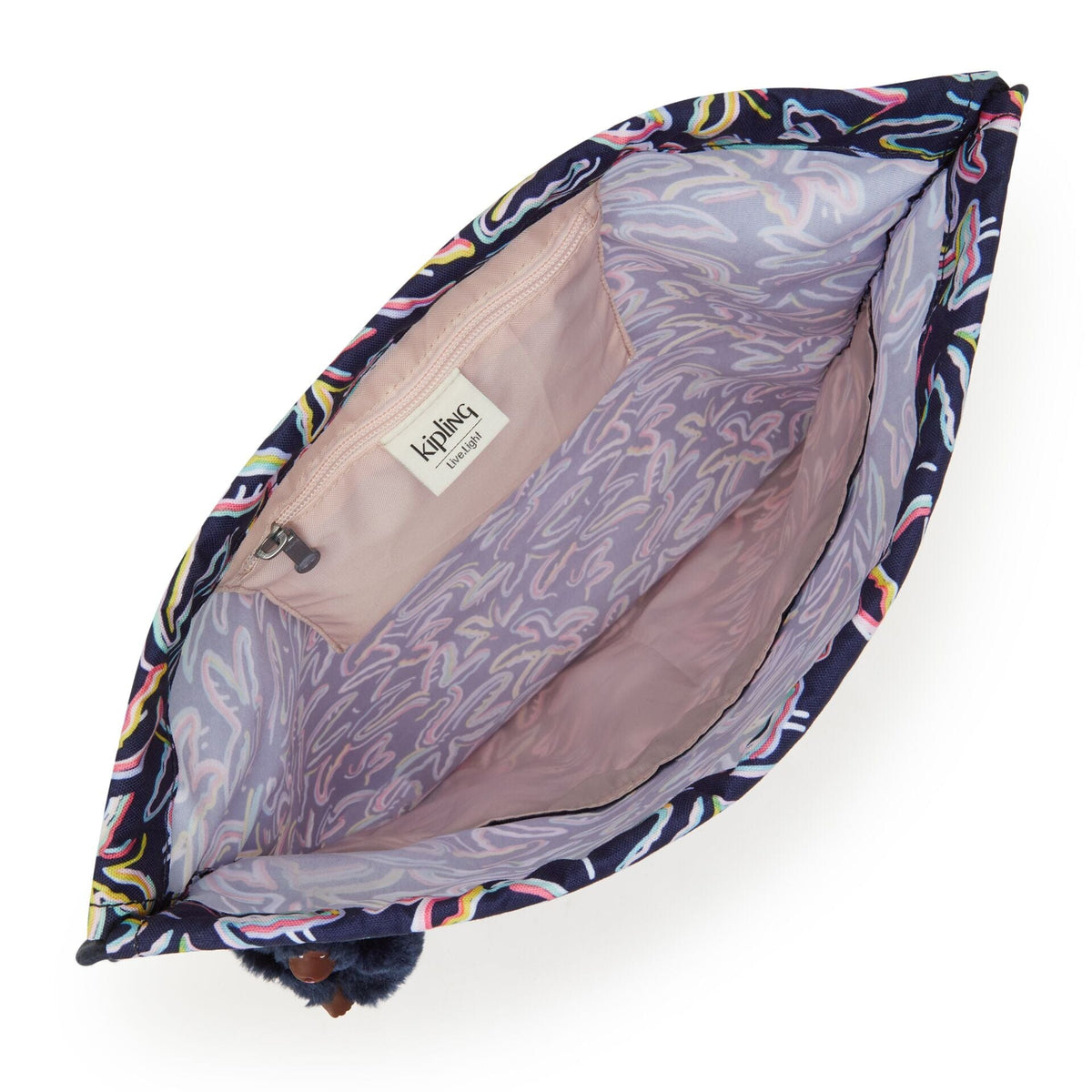 Kipling-Supertaboo-Medium Drawstring Bag-Palm Fiesta Print-I5637-3Mc