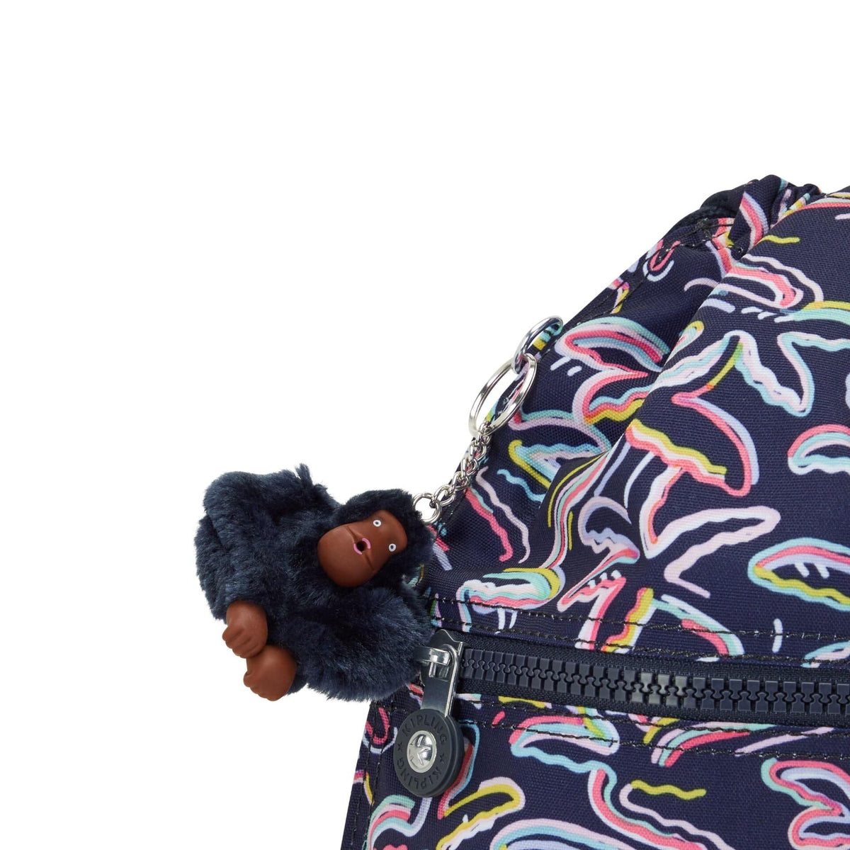 Kipling-Supertaboo-Medium Drawstring Bag-Palm Fiesta Print-I5637-3Mc
