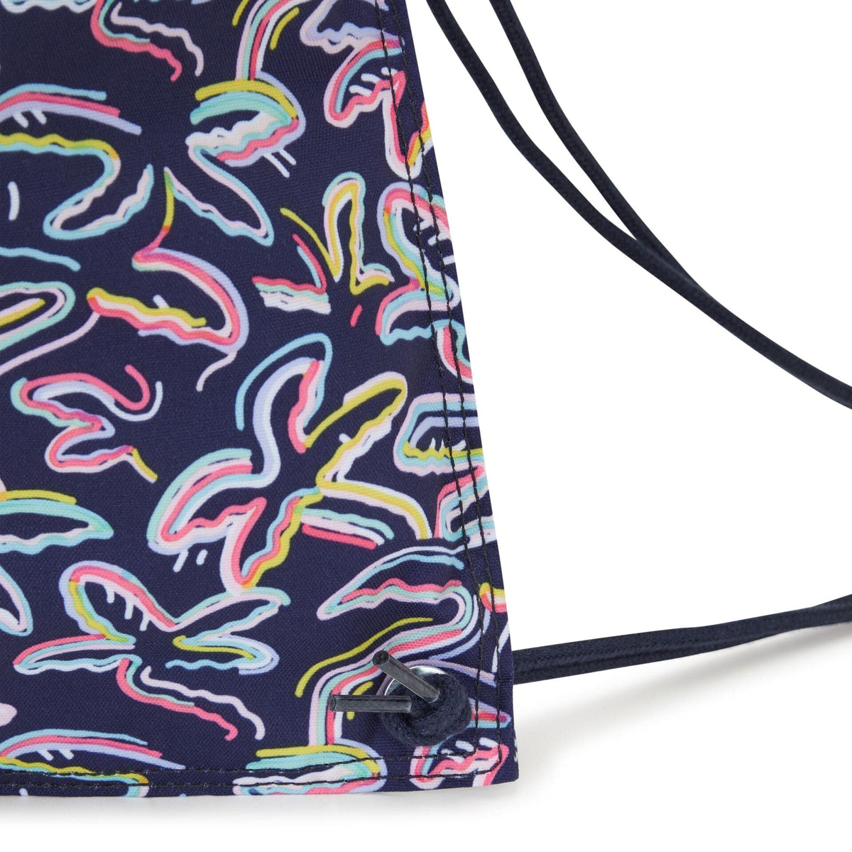 Kipling-Supertaboo-Medium Drawstring Bag-Palm Fiesta Print-I5637-3Mc