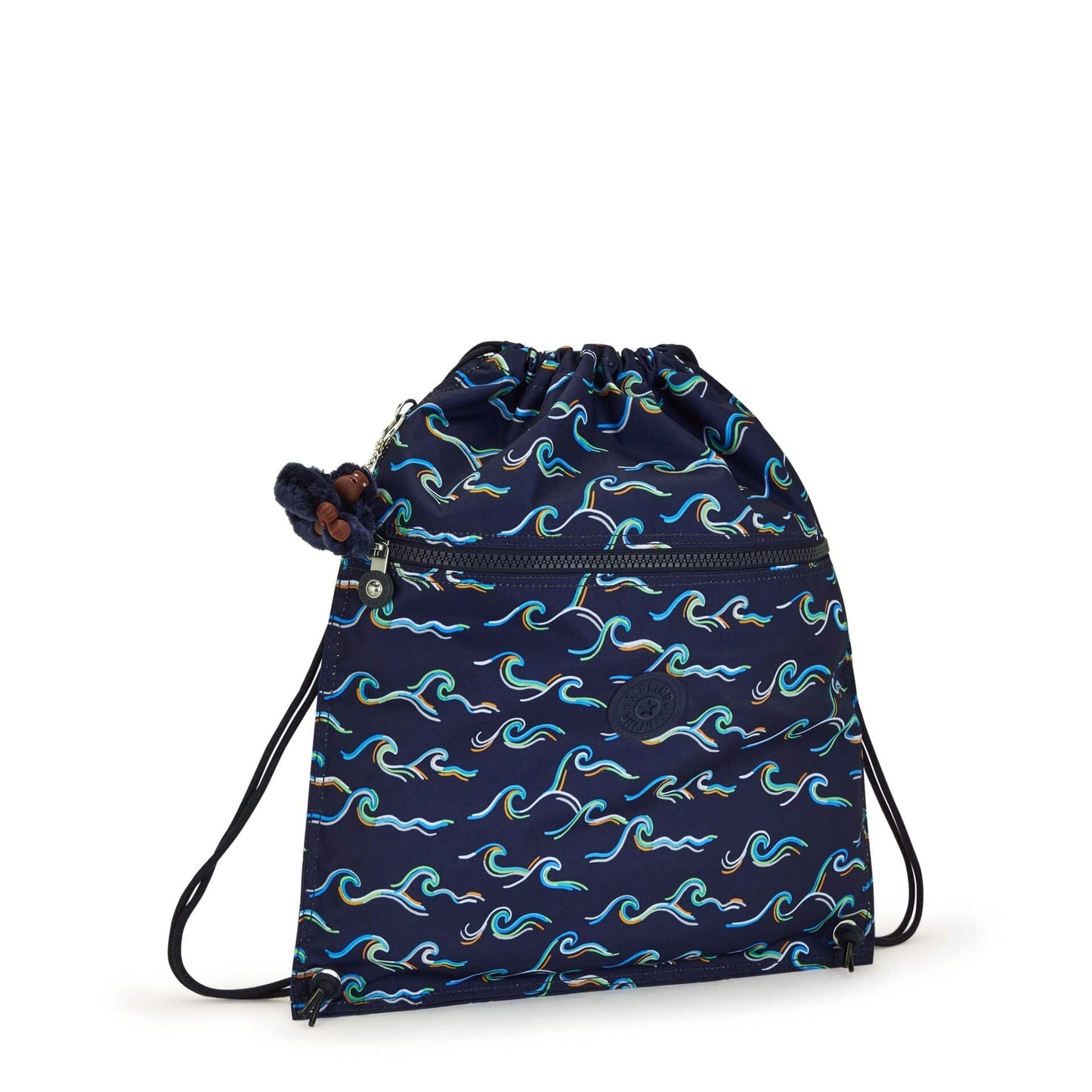 Kipling-Supertaboo-Medium Drawstring Bag-Fun Ocean Print-I5637-W92