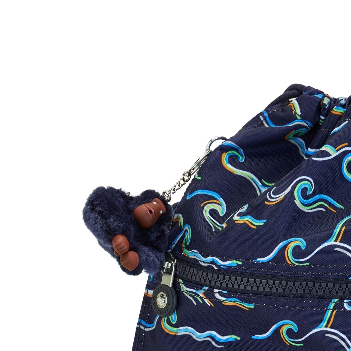 Kipling-Supertaboo-Medium Drawstring Bag-Fun Ocean Print-I5637-W92