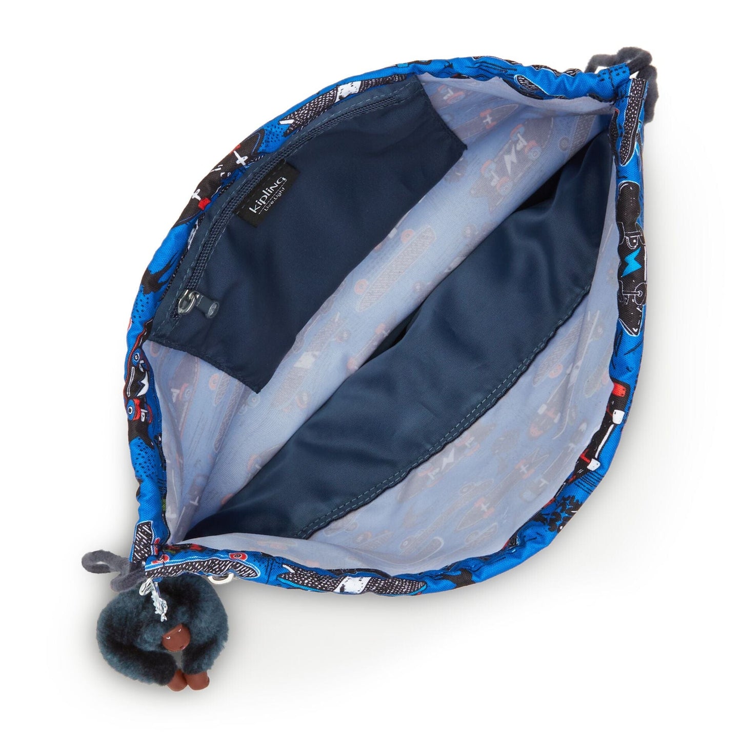 KIPLING-Supertaboo-Medium backpack (with drawstring)-New Scate Prt S-I5637-Y35