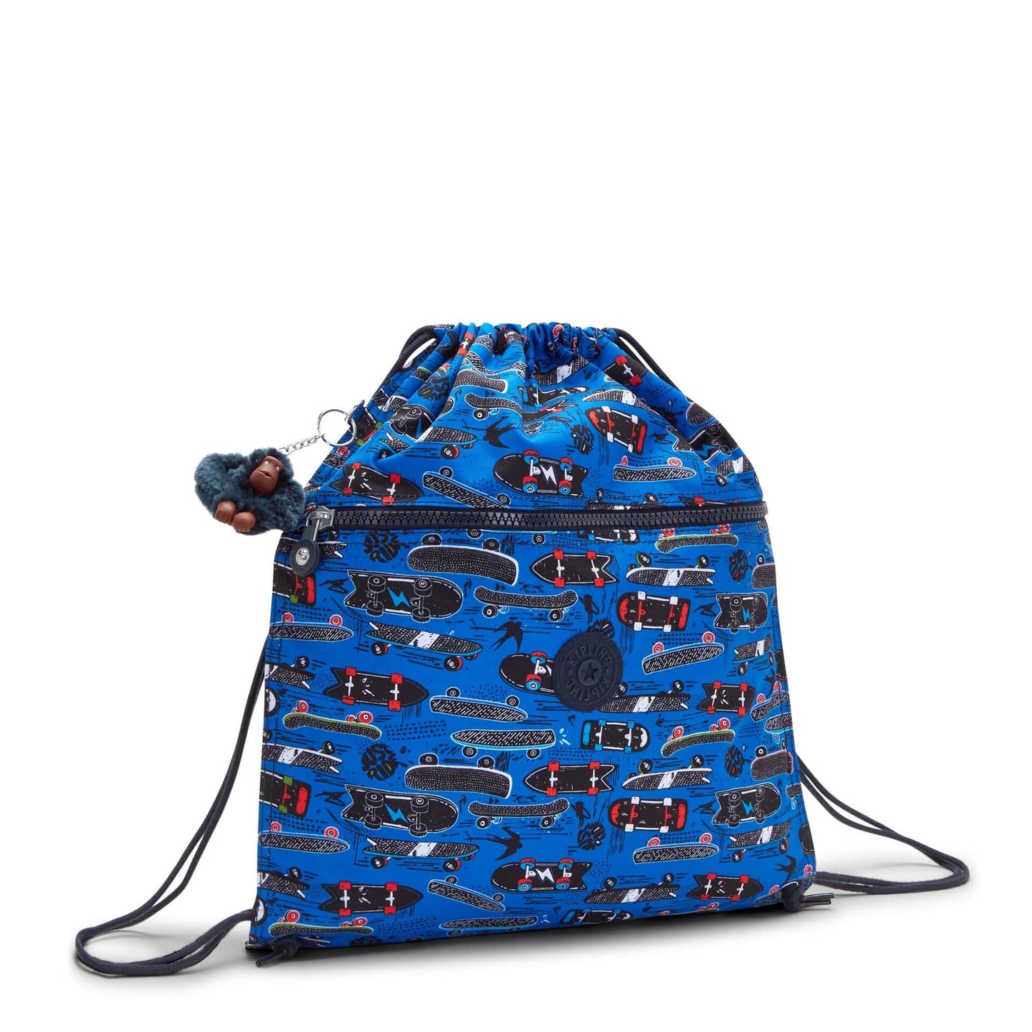 KIPLING-Supertaboo-Medium backpack (with drawstring)-New Scate Prt S-I5637-Y35