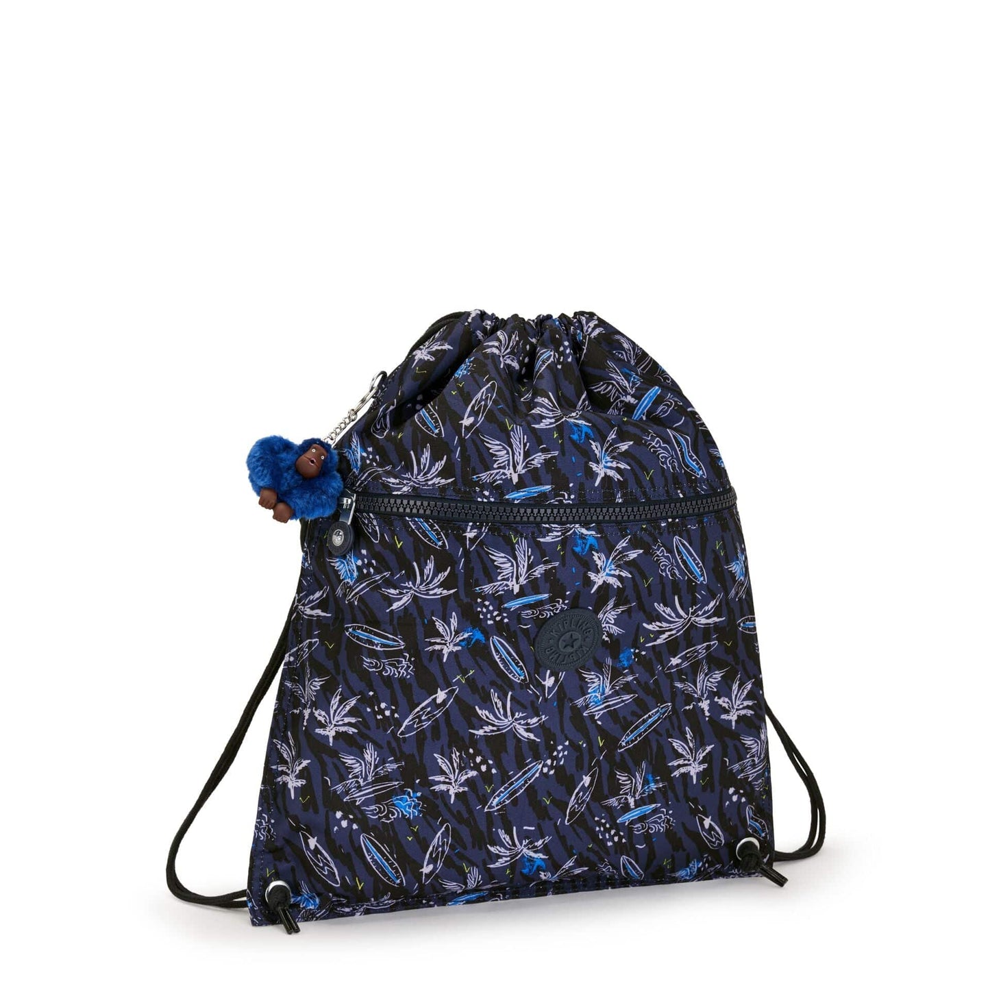 Kipling-Supertaboo-Medium Drawstring Bag-Surf Sea Print-I5637-Y70