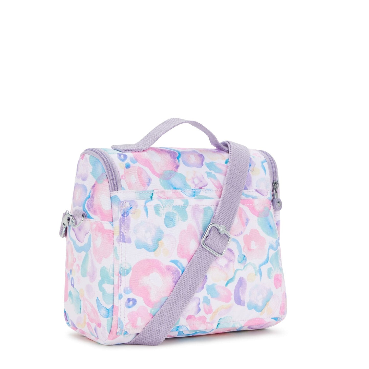 Kipling-New Kichirou-Lunchbox-Aqua Flowers-I5749-2Fw