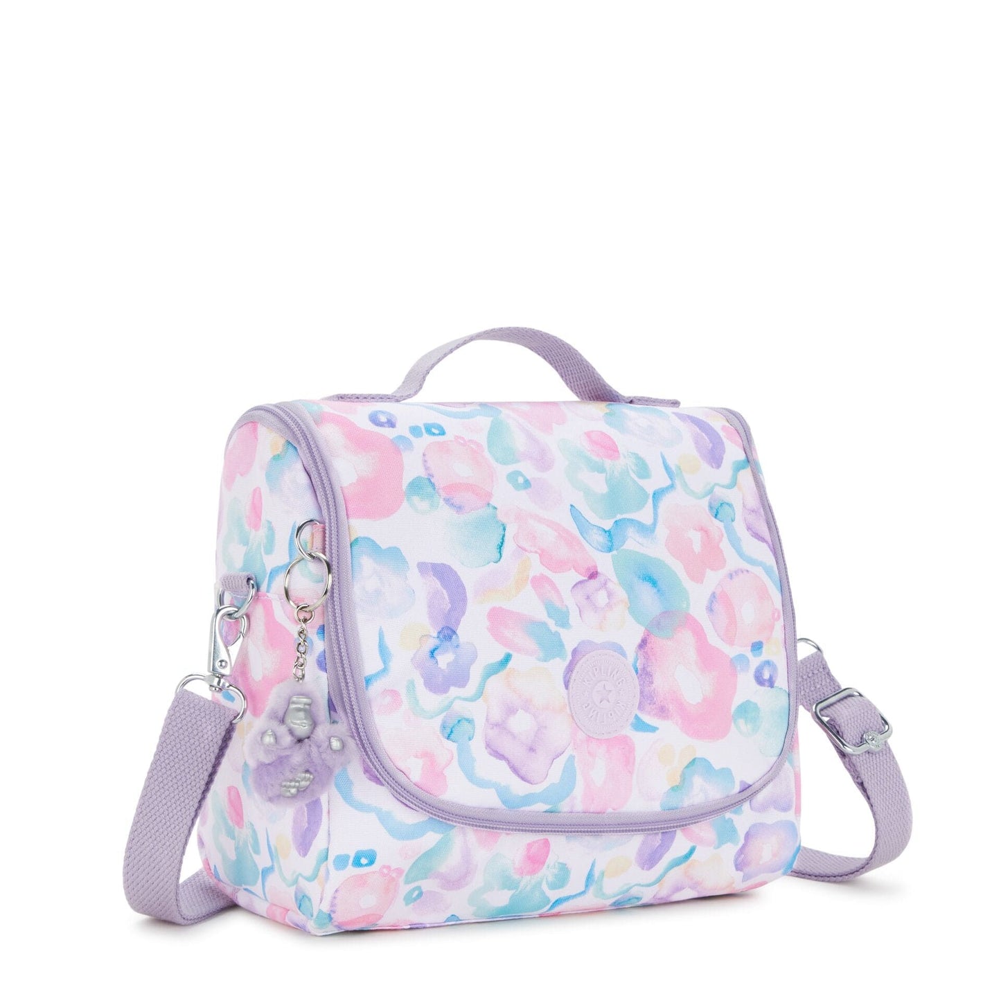 Kipling-New Kichirou-Lunchbox-Aqua Flowers-I5749-2Fw