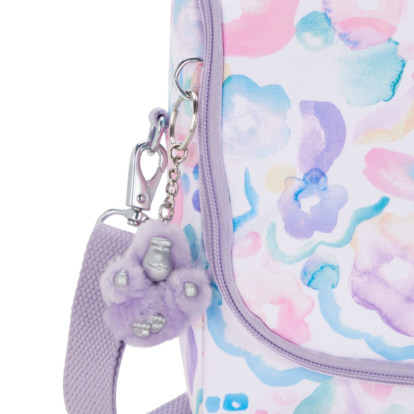 Kipling-New Kichirou-Lunchbox-Aqua Flowers-I5749-2Fw