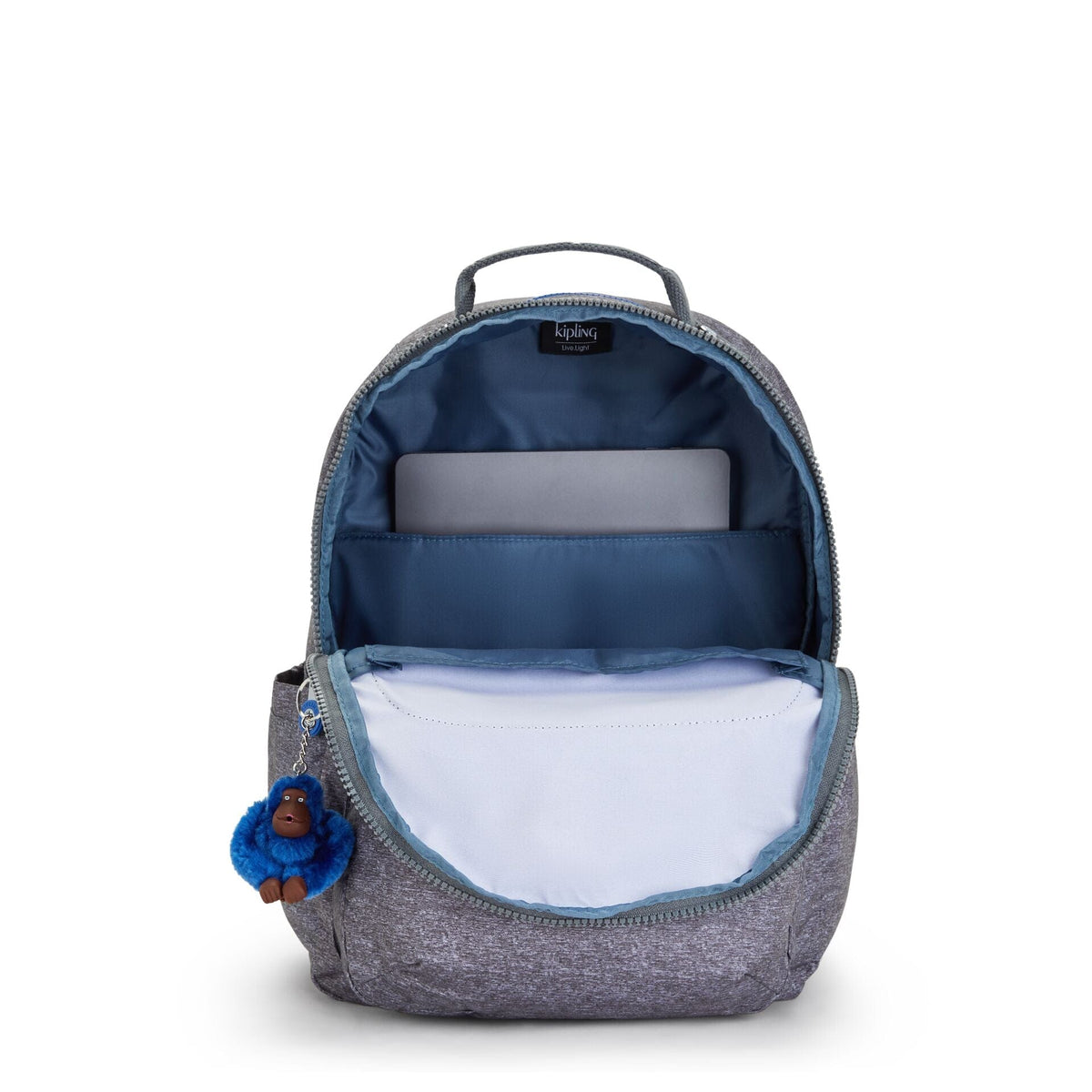 Kipling-Seoul-Large Backpack With Padded Laptop Compartment-Almost Jersey Combo-I5764-1Gb