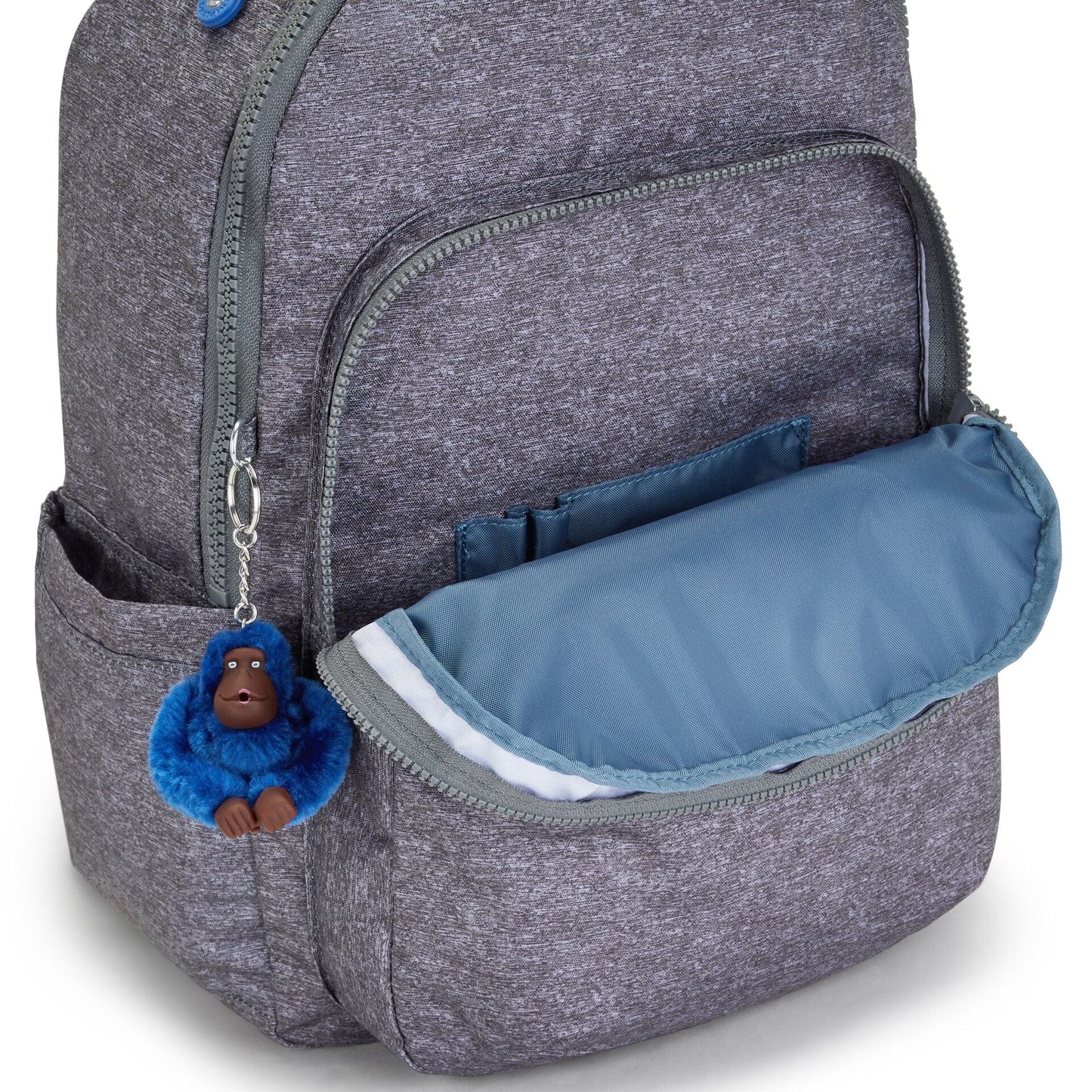 Kipling-Seoul-Large Backpack With Padded Laptop Compartment-Almost Jersey Combo-I5764-1Gb