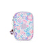 Kipling-100 Pens-Large Pencase Holds Up To 100 Pens-Aqua Flowers-I6002-2Fw
