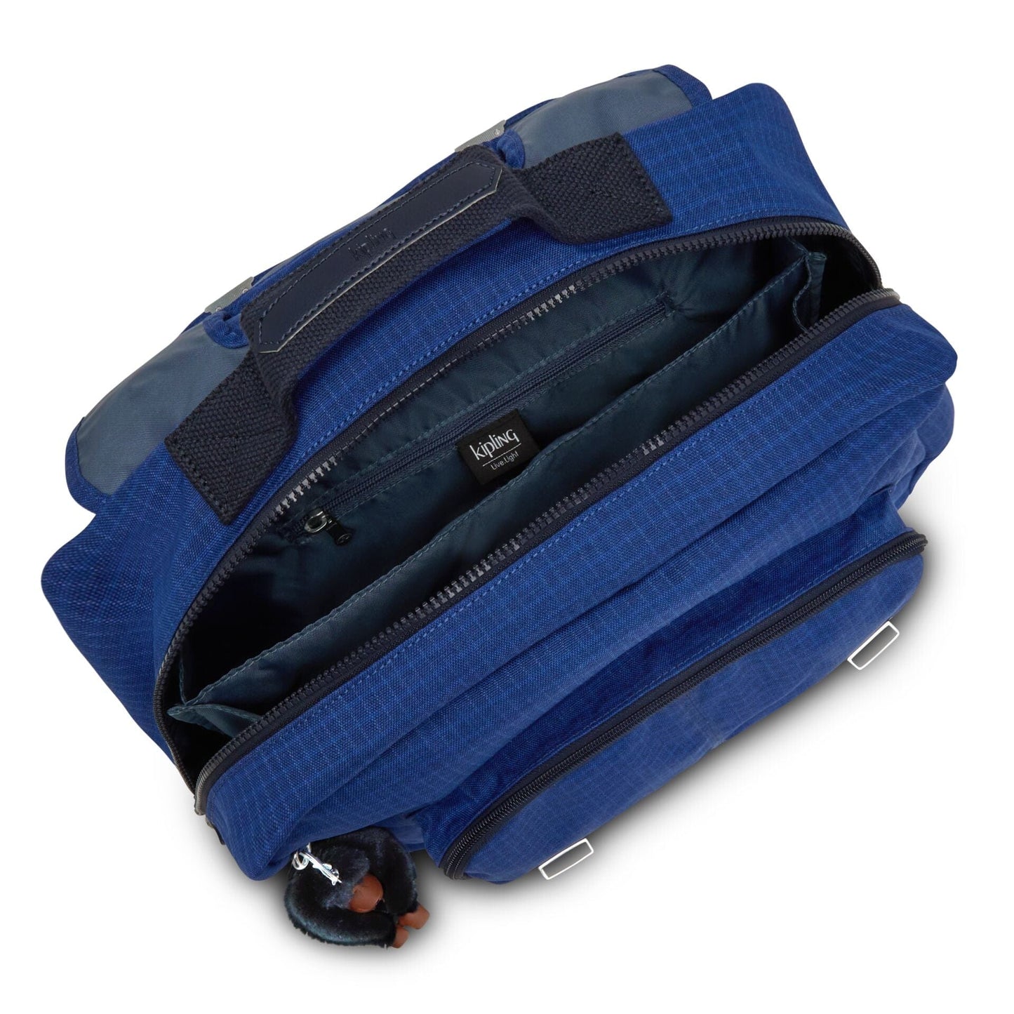 KIPLING-Iniko-Medium backpack (with laptop protection)-Worker Blue Rs-I6121-P18