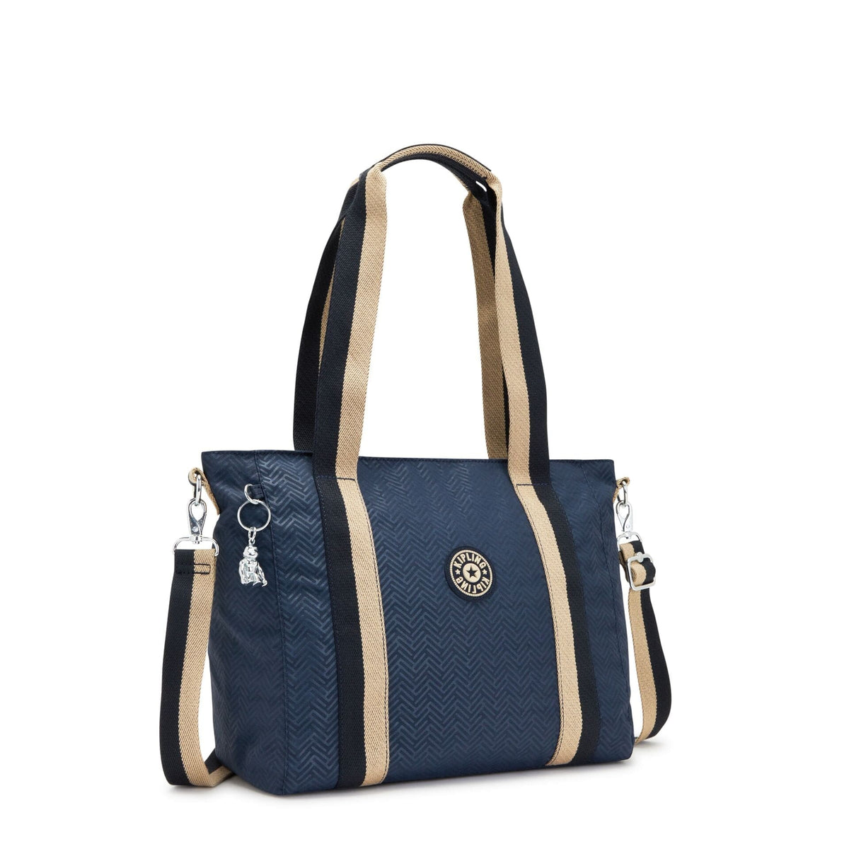 KIPLING-Asseni S-Small tote (with removable shoulderstrap)-Endless Bl Emb-I6232-Y36