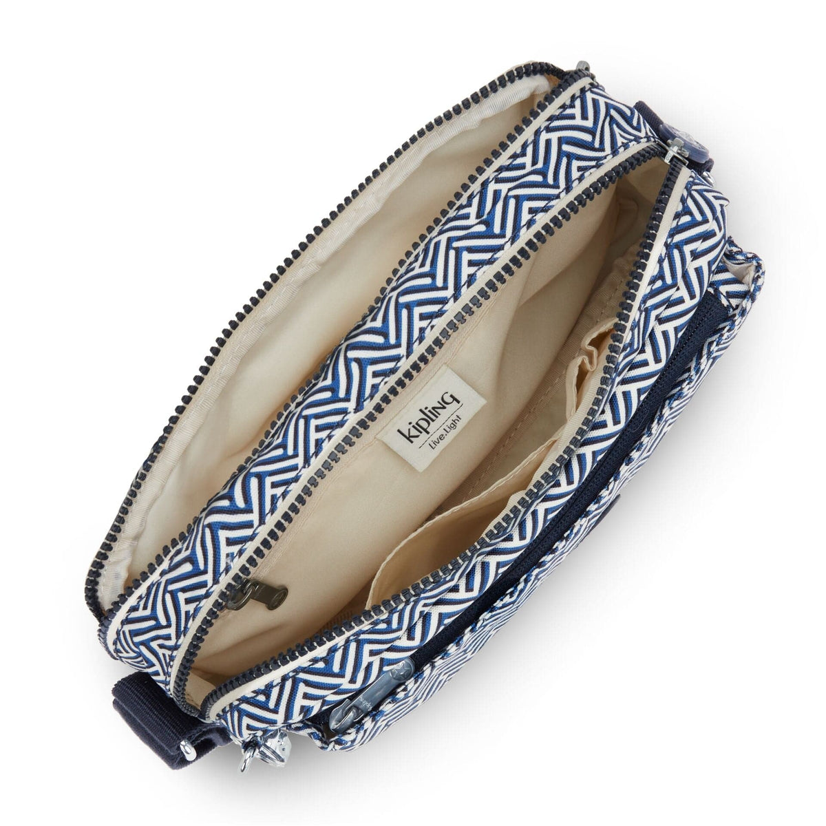KIPLING-Abanu M-Medium crossbody-Urban Chevron-I6237-V44