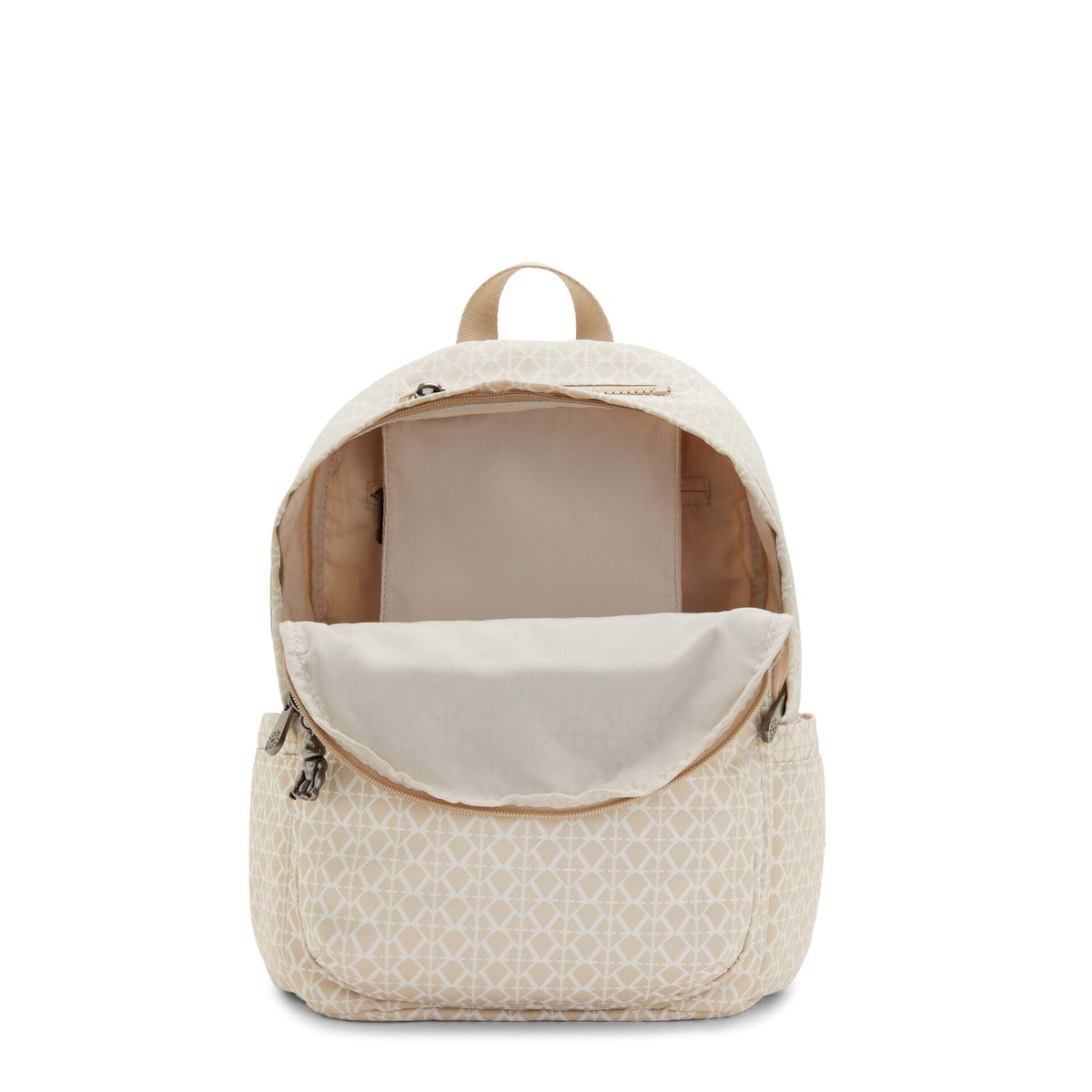 KIPLING-DELIA-Medium Backpack-Signature Beige-I6371-R63