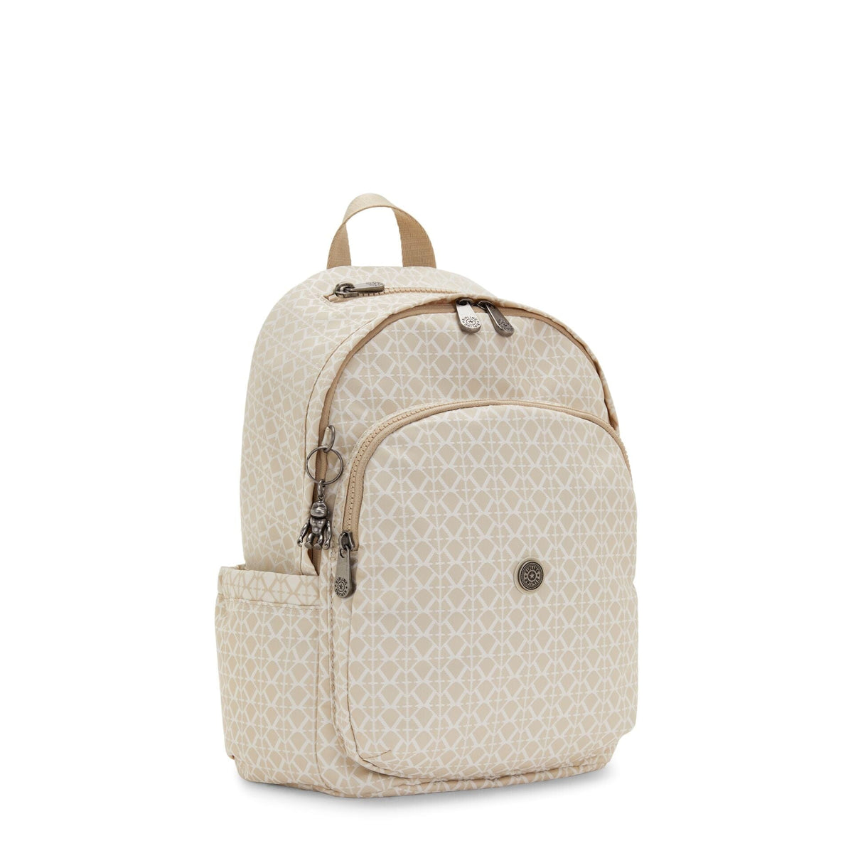 KIPLING-DELIA-Medium Backpack-Signature Beige-I6371-R63