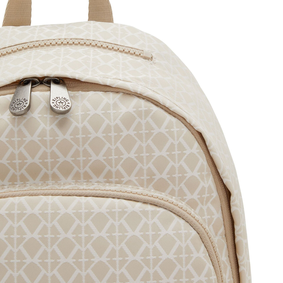 KIPLING-DELIA-Medium Backpack-Signature Beige-I6371-R63