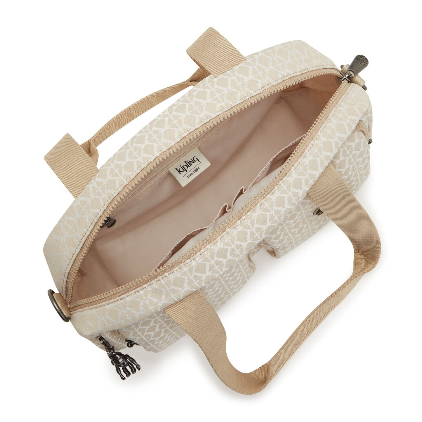 KIPLING-COOL DEFEA-Medium shoulderbag (with removable shoulderstrap)-Signature Beige-I6454-R63