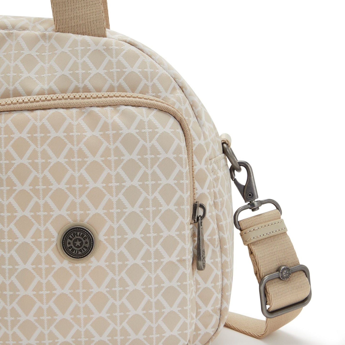 KIPLING-COOL DEFEA-Medium shoulderbag (with removable shoulderstrap)-Signature Beige-I6454-R63
