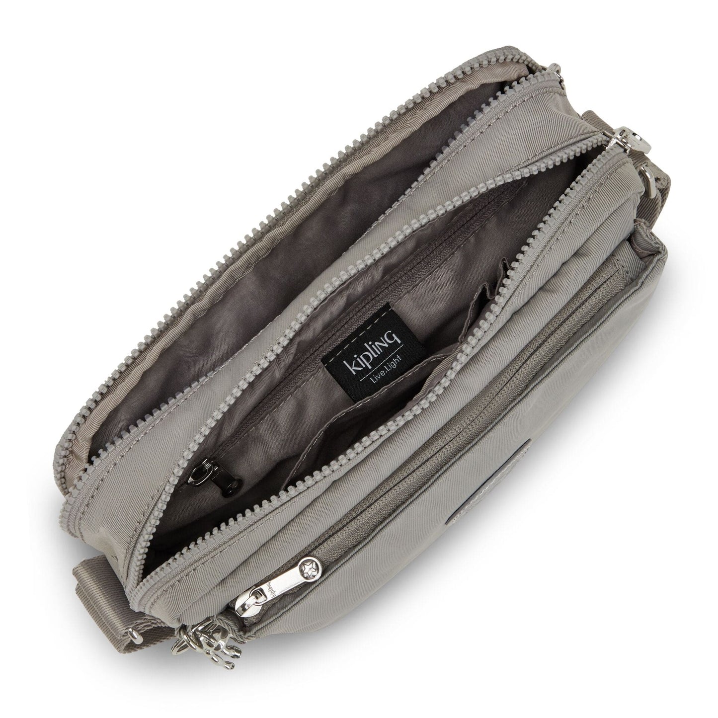 KIPLING-Abanu M-Medium crossbody-Almost Grey-I6847-T85