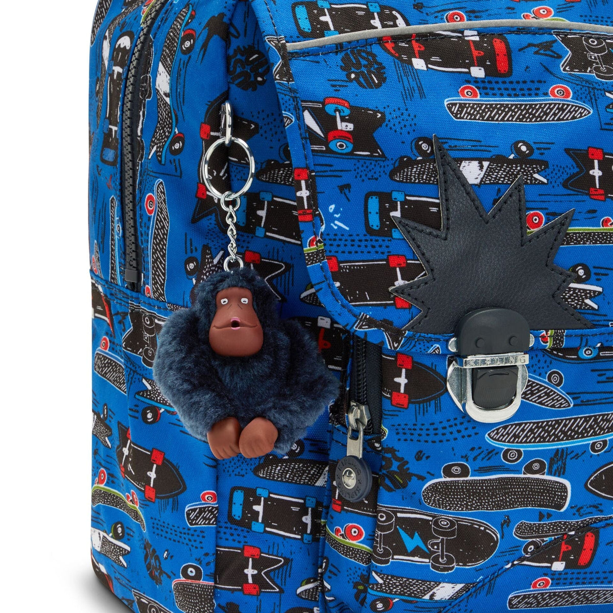 KIPLING-Iniko-Medium backpack (with laptop protection)-New Scate Prt S-I7055-Y35