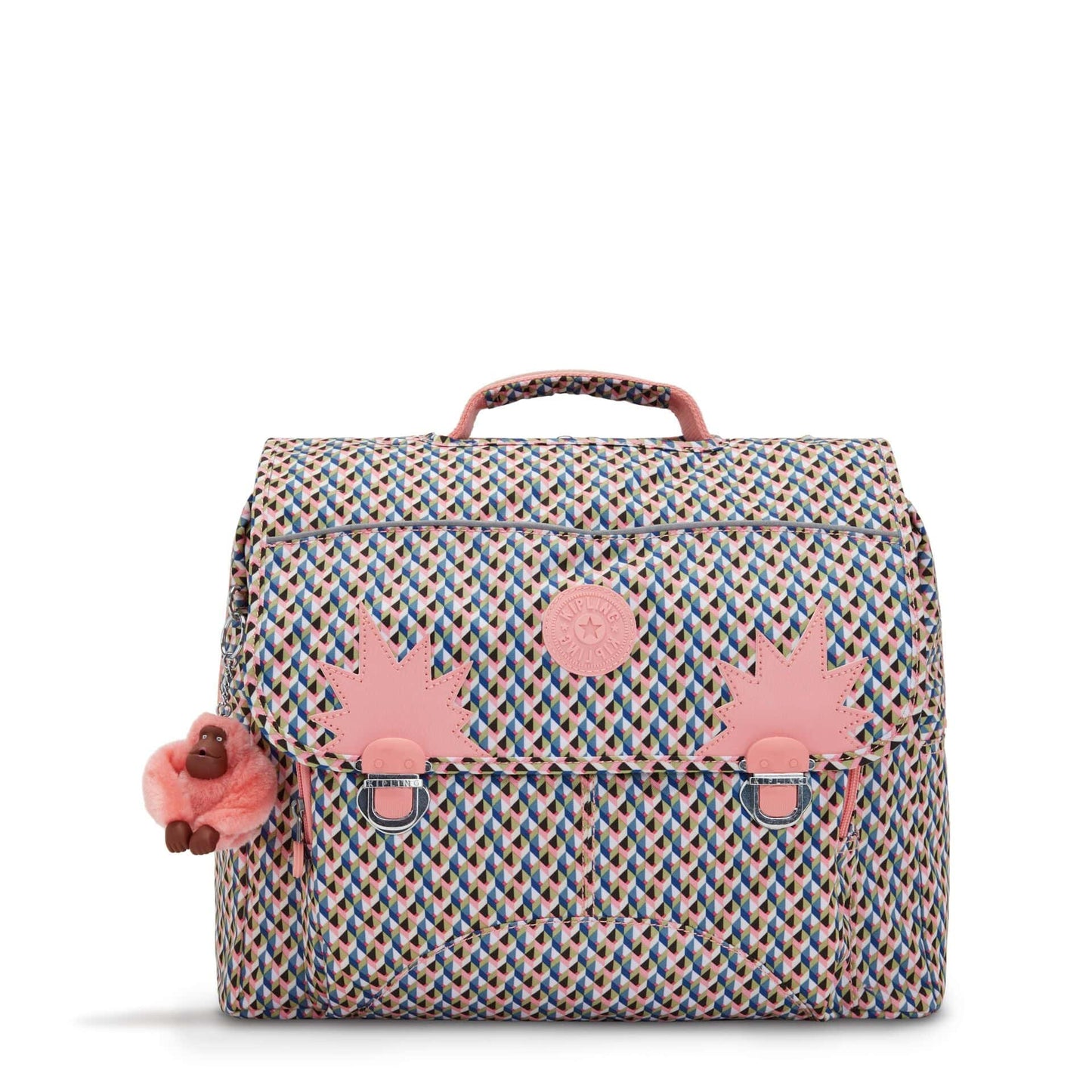 KIPLING-Iniko-Medium backpack (with laptop protection)-Girly Geo-I7055-Z84