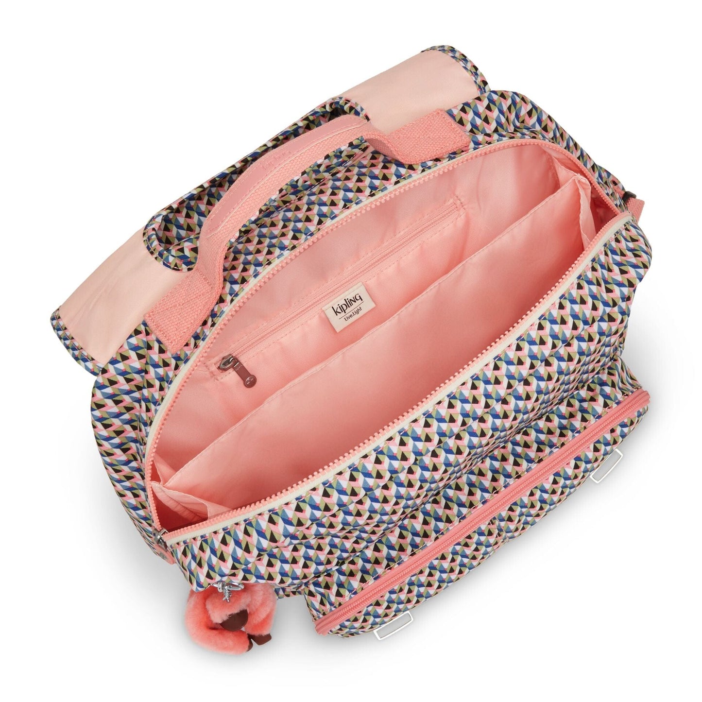 KIPLING-Iniko-Medium backpack (with laptop protection)-Girly Geo-I7055-Z84