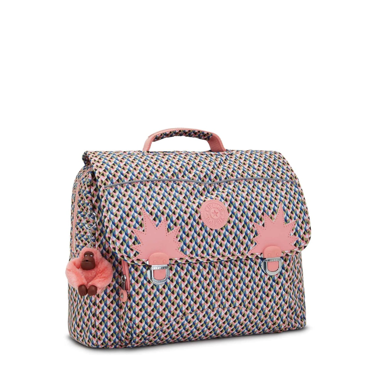 KIPLING-Iniko-Medium backpack (with laptop protection)-Girly Geo-I7055-Z84