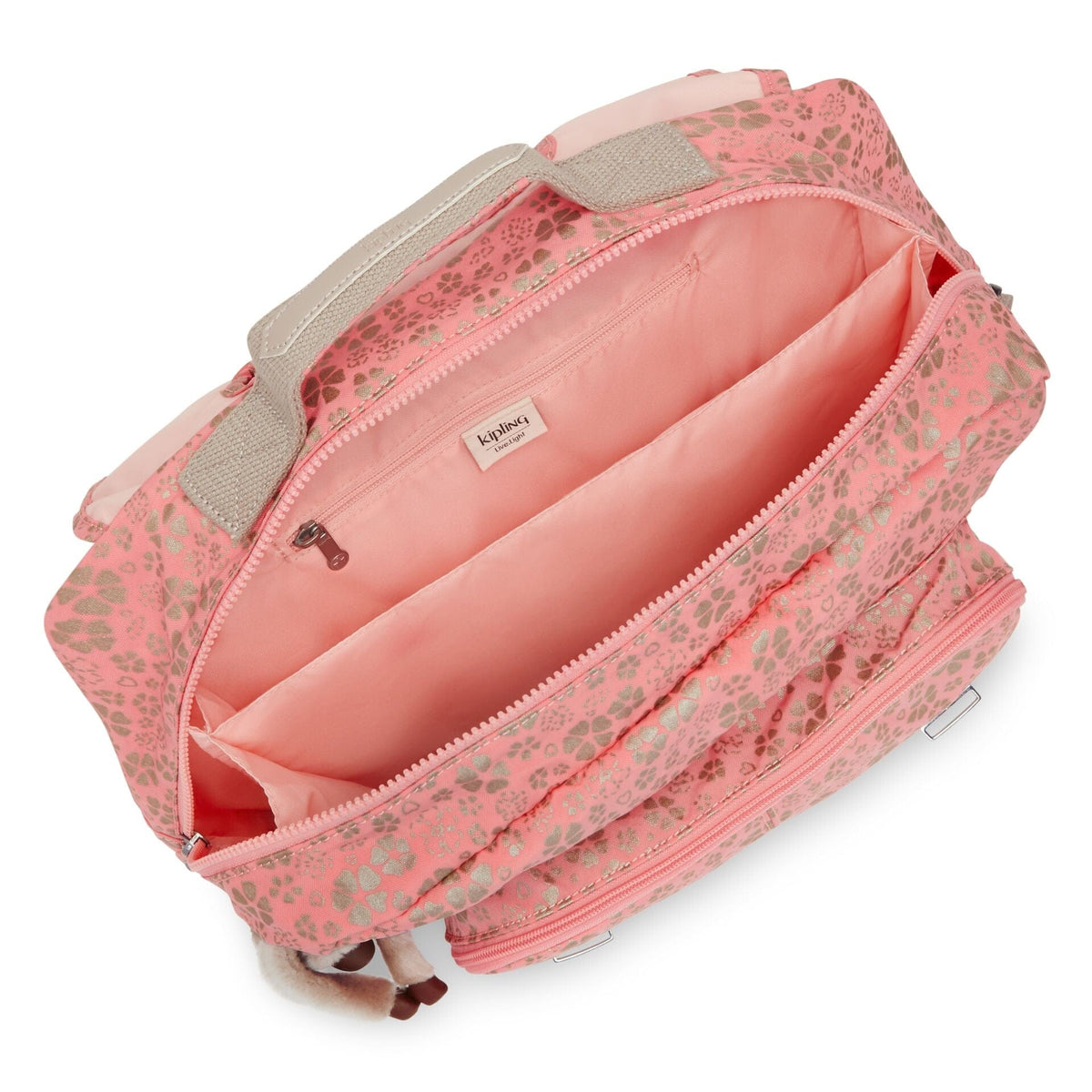 KIPLING-Iniko-Medium backpack (with laptop protection)-Sweet MetFloral-I7055-Z98