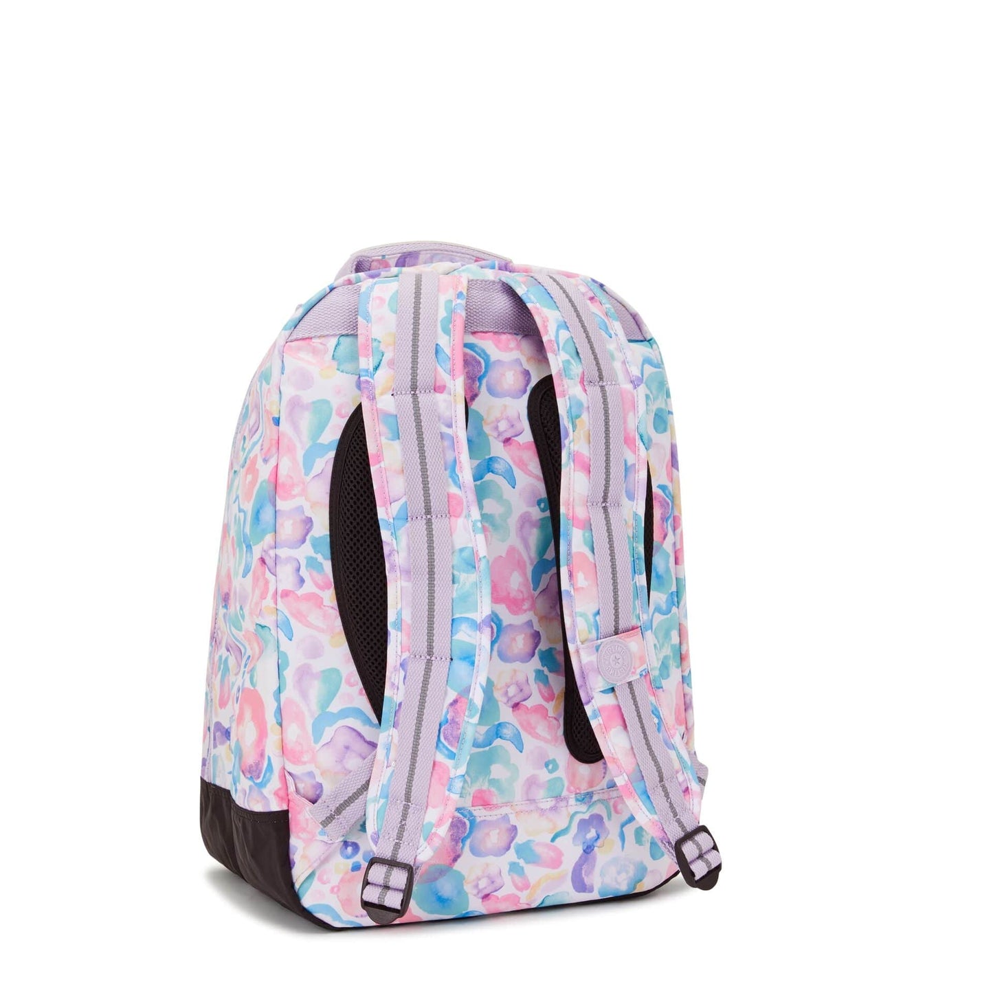 Kipling-Class Room-Large Backpack With Laptop Protection-Aqua Flowers-I7090-2Fw